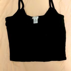 Black Small Crop top tank